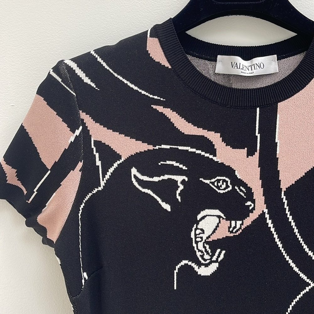 VALENTINO 2017 Panther 1967 Dress black Small - Picture 3 of 6